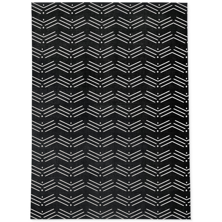 Foundry Select Nyla Geometric Charcoal Area Rug Wayfair Canada